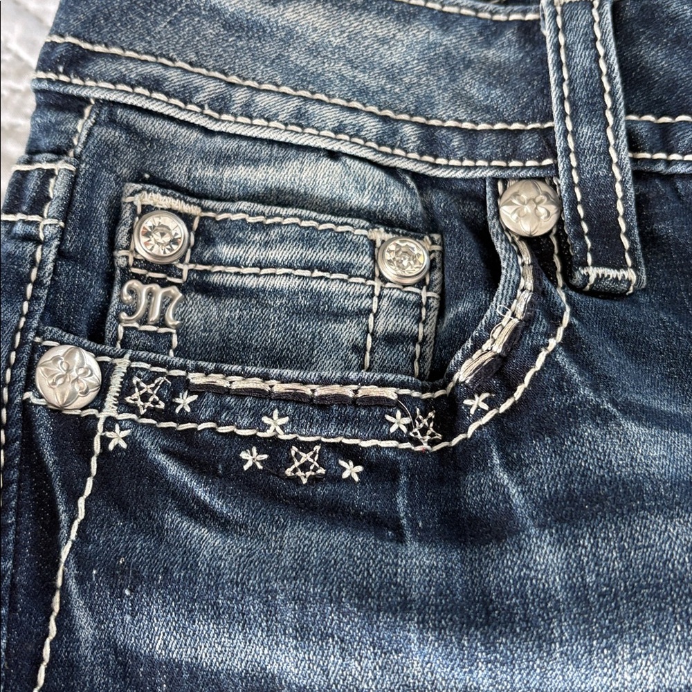 Miss Me Dark Blue Boot Cut Jeans - Picture 3 of 7